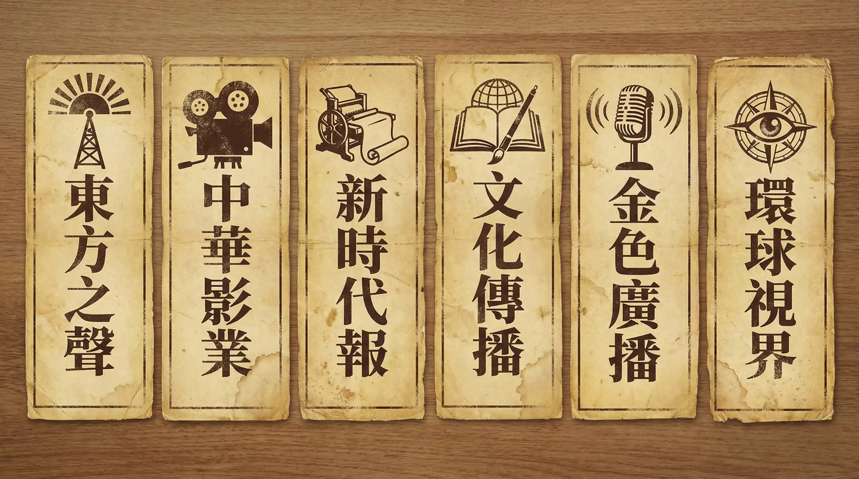 麻豆视频 合作伙伴 - 东方之声、中华影业、新时代报、文化传播、金色广播、环球视界